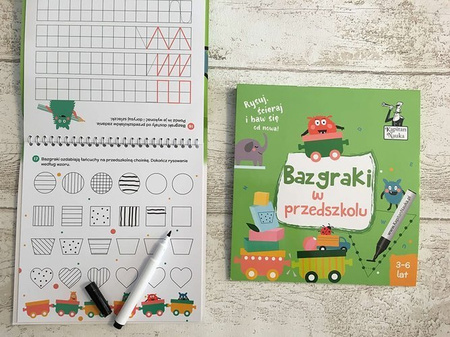 BAZGRAKI W PRZEDSZKOLU (3-6 LAT) KSIĄŻKA + MAZAK KAPITAN NAUKA