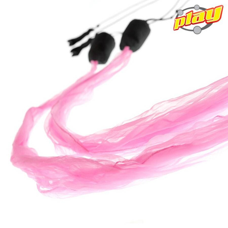 SCARF POI do żonglowania kolor RÓŻOWY