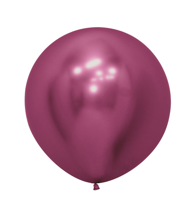 Balony Sempertex Chrome Shiny Reflex Fuchsia 24 cale 3 szt.