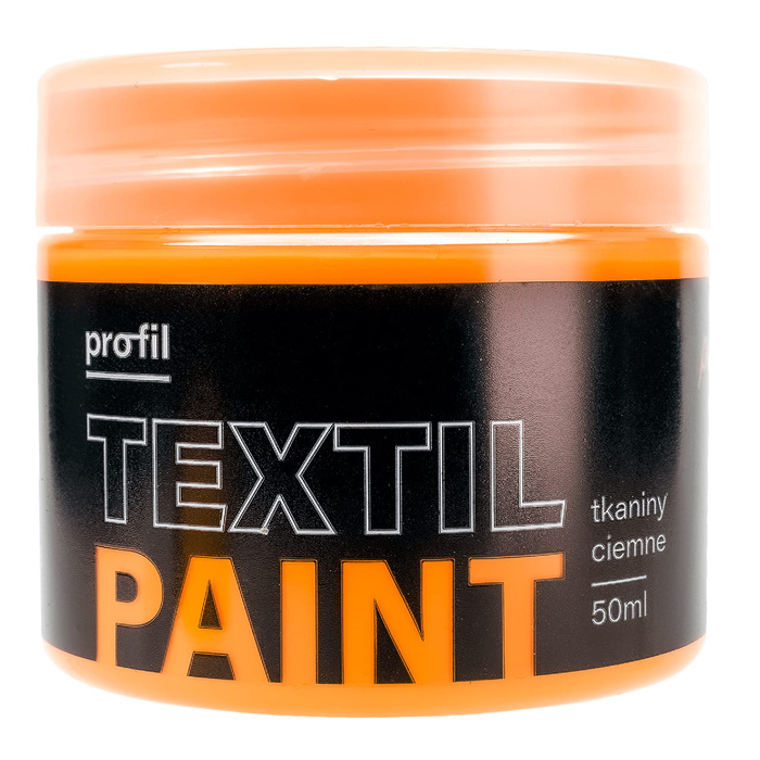 Farba do tkanin pomarańczowa NEONOWA świecąca w UV 50 ml