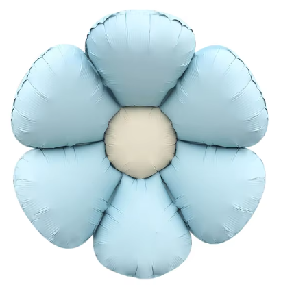 BALON FOLIOWY kwiatek niebieski 47,5 x 59,5 cm