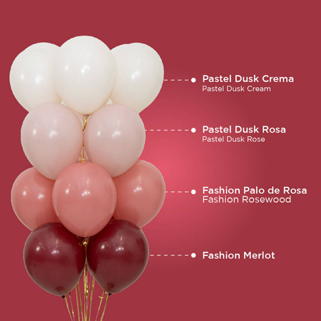 Balony Sempertex Fashion Solid 5 cali 50 szt. Merlot