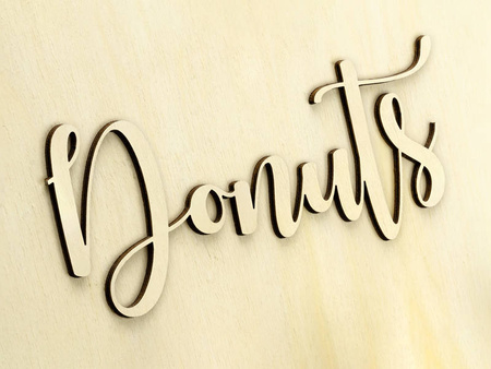 Ściana na Donuty pączki drewniana stojak 45x55 cm