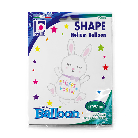 Balon foliowy Zajączek Wielkanocny HAPPY EASTER 97 cm