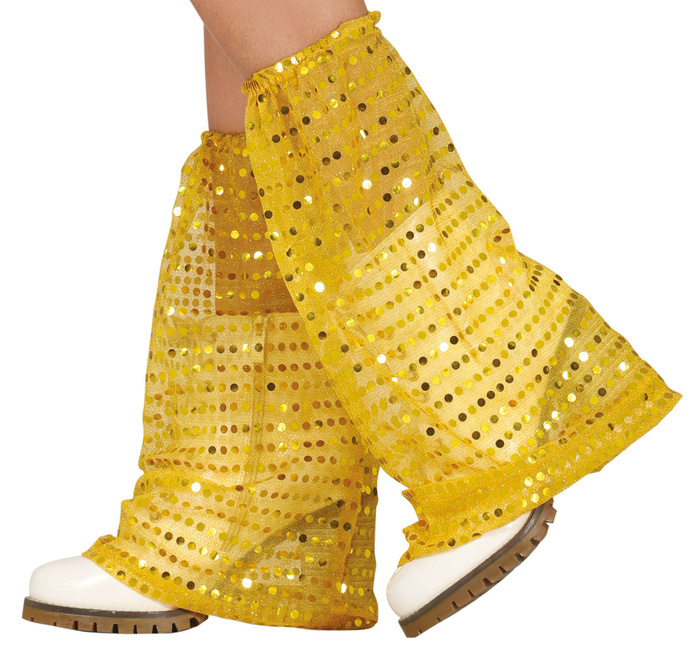 Nakładki na buty cekinowe DISCO złote