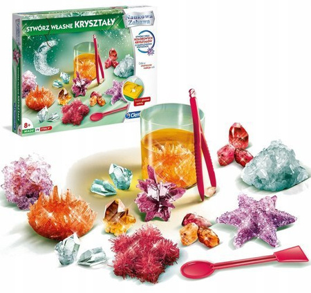 Clementoni: Naukowa Zabawa: Zestawy Poznawcze - Stwórz Własne Kryształy