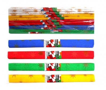 Bibuła marszczona GWIAZDY 1 szt