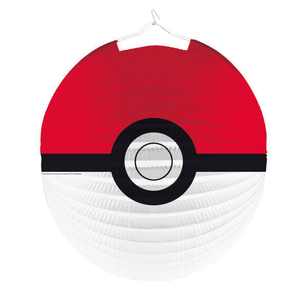 Pompon dekoracyjny bibułowy Pokemon Pokeball 25cm