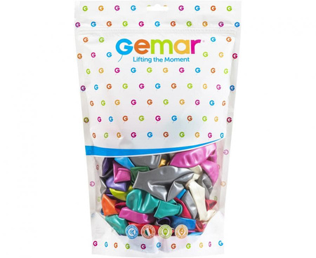 MIX Metallic 12 cali 50szt Gemar balony