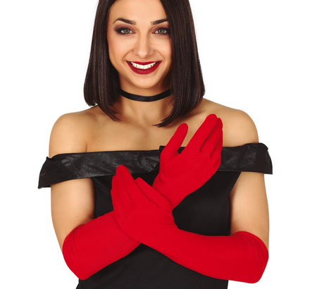 Rękawiczki długie wieczorowe karnawał 45 cm- różne kolory