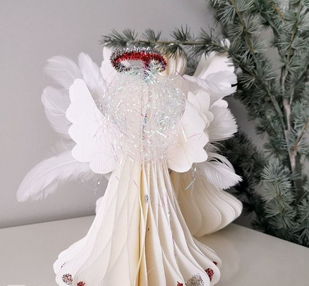 Włosy anielskie białe opalizujące 20 g