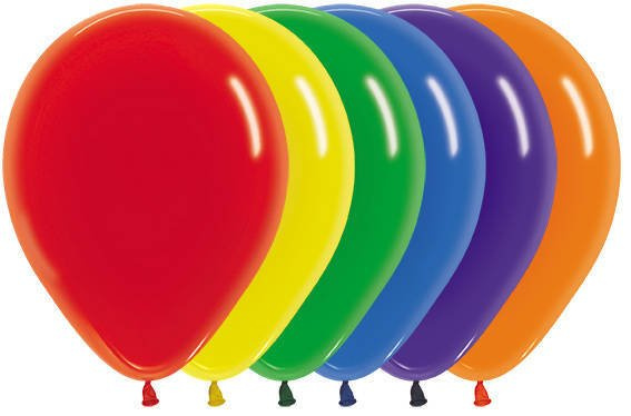 Balony Sempertex Crystal 5'' 100 szt Mix kolorów