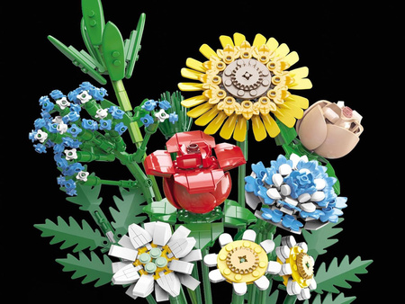 Zestaw klocków Duży bukiet kwiatów polnych + flakon 618 elementów