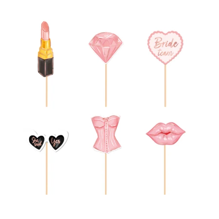 Toppery Bride to be Wieczór Panieński zestaw 6 szt.