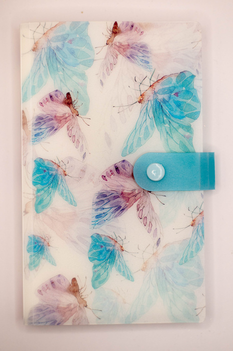 Etui na szablony do tatuaży brokatowych - Motylki