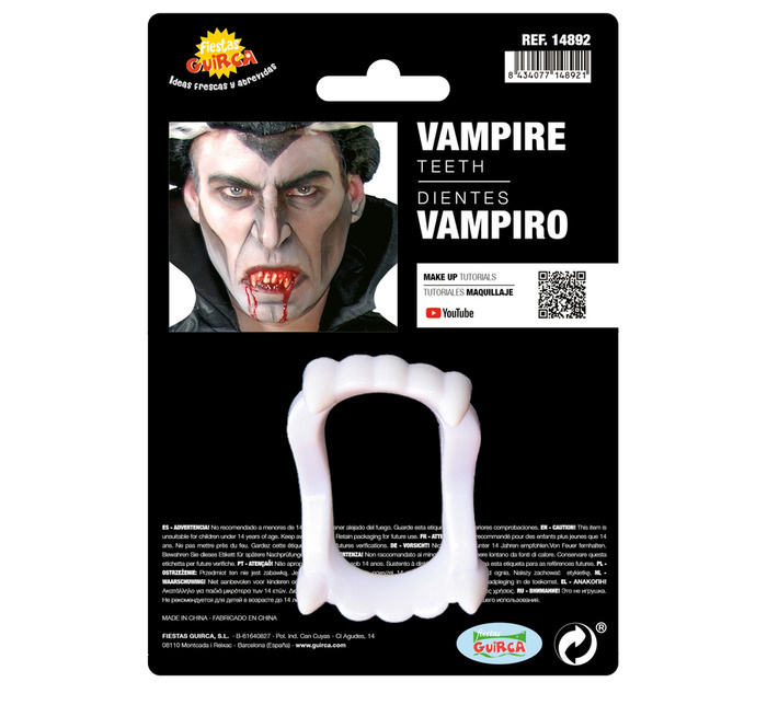 Szczęka Wampira Białe Zęby