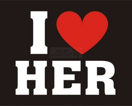 Naklejki na buty I LOVE HER