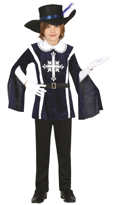 Strój chłopięcy Muszkieter niebieski