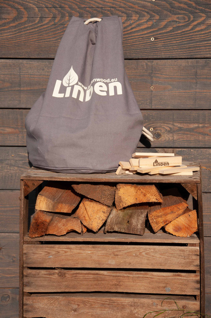 Klocki drewniane Linden, zestaw 500 szt. w worku żeglarskim