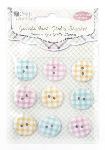 Guziki samoprzylepne 18 mm 9 szt