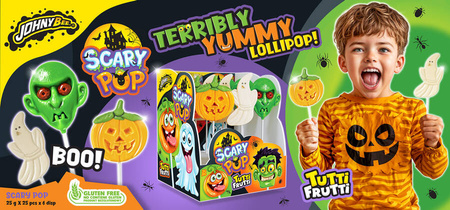 Lizak z motywem Halloween Johny bee scary pop