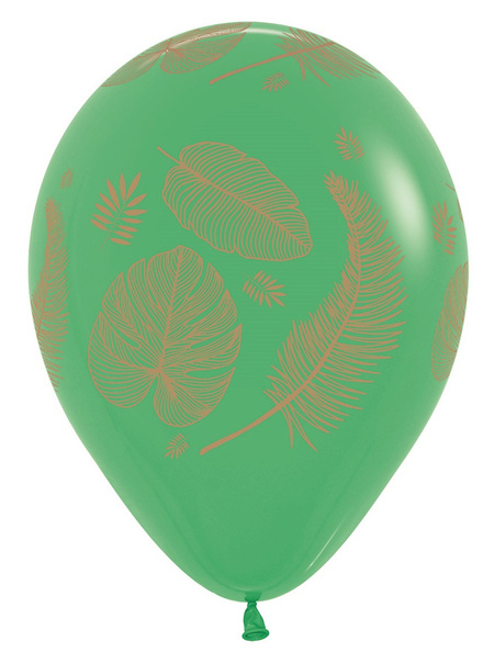 Balon Sempertex Tropical Leaves liście 12 cali 1 szt. mix