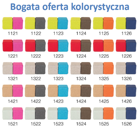 KLOCKI MAGNETYCZNE JollyHeap 100 szt. - basic (kolory do wyboru)