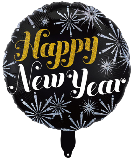 Happy New Year balon foliowy 18 cali SYLWESTER