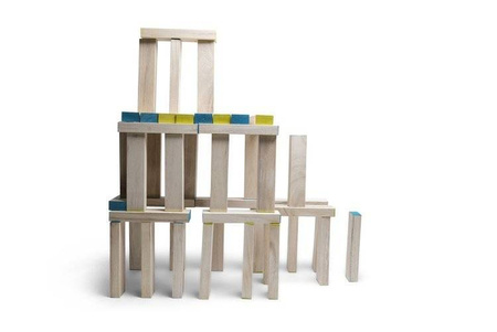 Gra Wieża z klocków z kostką BS Toys