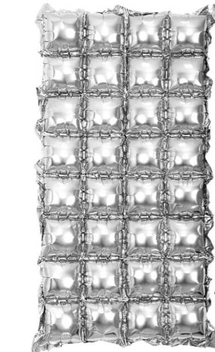 Panel Ścianka balonowa SREBRNA 140x74cm