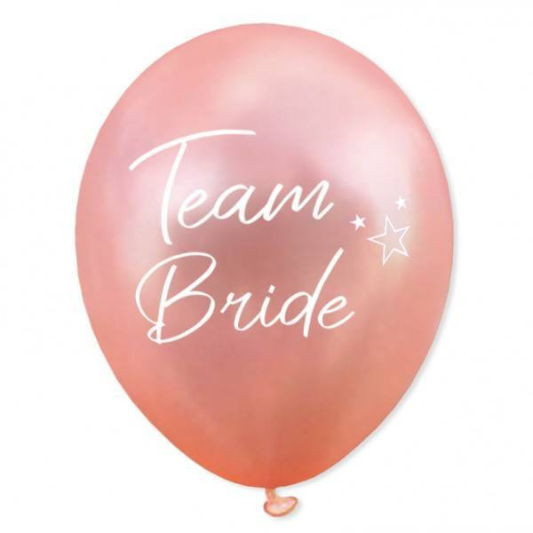 Balon Wieczór Panieński TEAM BRIDE złoty róż 12 cali 1 szt.