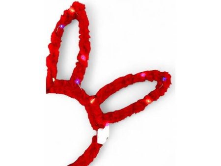 Opaska świecąca uszy królika LED mix kolorów