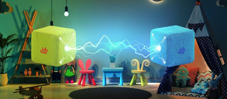 KLOCKI MAGNETYCZNE JollyHeap 100 szt. - basic (kolory do wyboru)