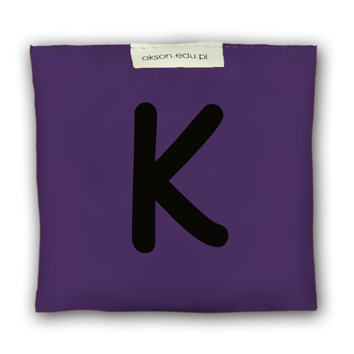 Woreczek gimnastyczny z literką K - szkolny Akson