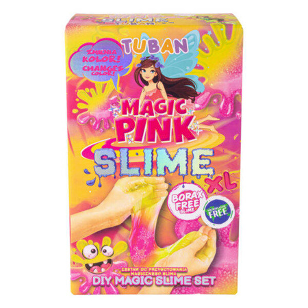 Zestaw Slime DIY Magic Pink XL, różowy zmieniający kolor