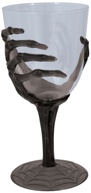 Kielich plastikowy ręka szkieleta halloween 18,5 cm