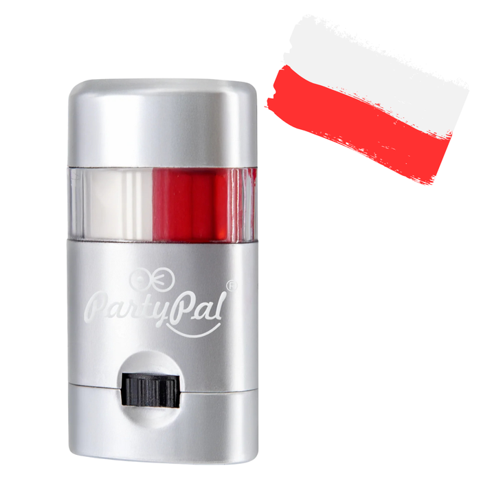 Sztyft do twarzy i ciała biało-czerwony Polska kibic 1 szt.