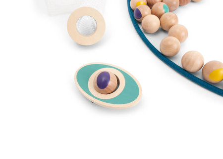 Gra sensoryczna Nawlekana Gąsienica koraliki