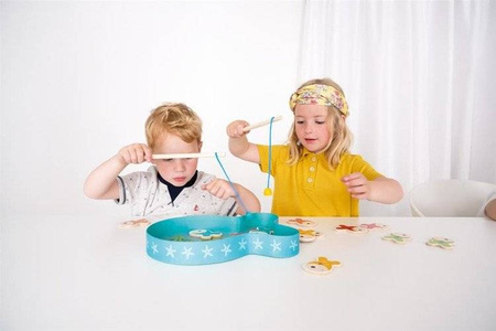 Gra drewniana dla dzieci Łowimy Rybki na magnes