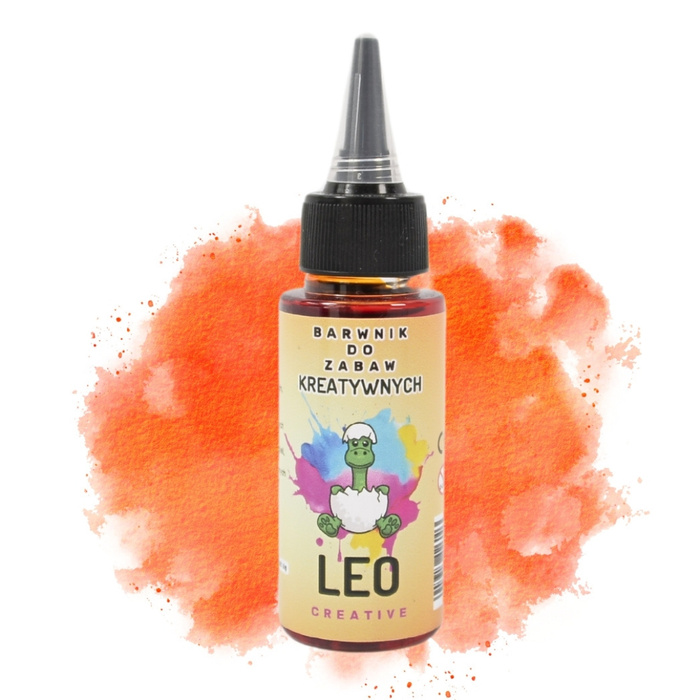 Barwnik w płynie POMARAŃCZOWY - 50 ml - Leo Creative