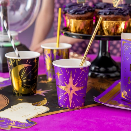 Kubeczki papierowe Andrzejki Wróżki Magia 6 szt. 220 ml