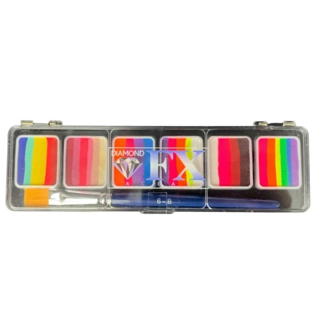 Paletka farb do twarzy Splitcake GLOW Neon Diamond FX 6x6g