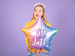 Gwiazdka Sto lat balon foliowy 40 cm różne kolory
