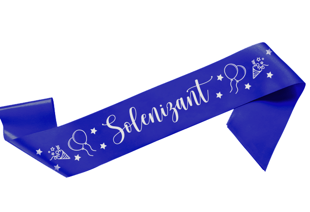 Szarfa urodzinowa satynowa - Solenizant