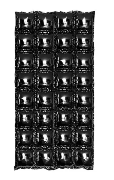 Panel Ścianka balonowa CZARNA 4 szt. 37 x 140 cm