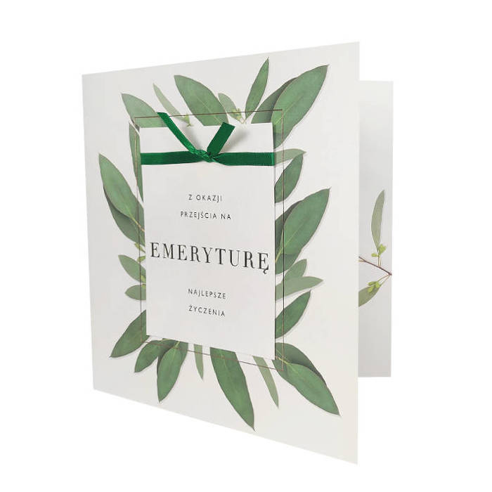 Kartka okolicznościowa Emerytura Życzenia