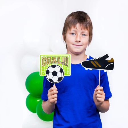 Foto rekwizyty do zdjęć fotobudka piłka nożna FOOTBALL 9 szt.