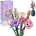 Zestaw klocków Bukiet kwiatów fioletowo różowych 547 elementów