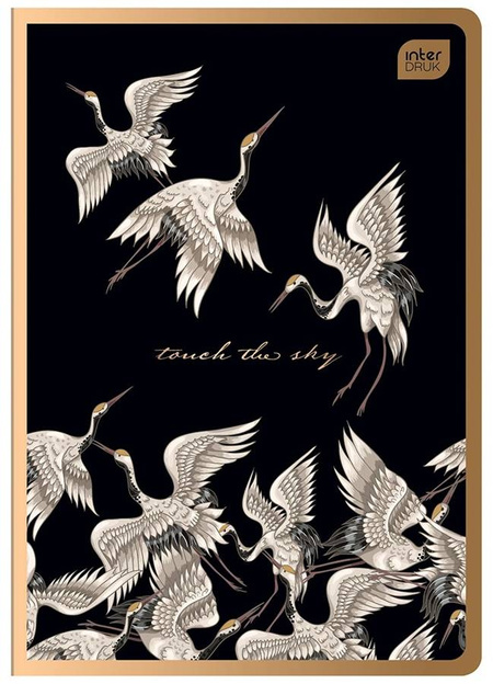 Zeszyt A5 60 kartkowy KRATKA Metallic Satin Gold