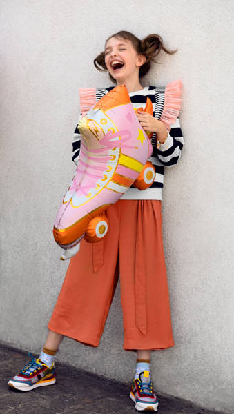 Wrotka Disco balon foliowy 74x51 cm